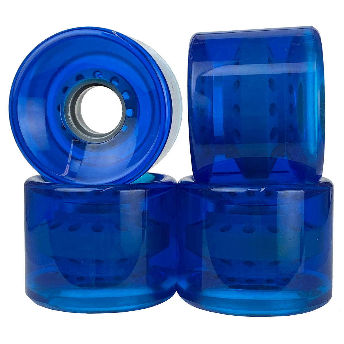 Clear Blue Wheels - 65mm / 78A